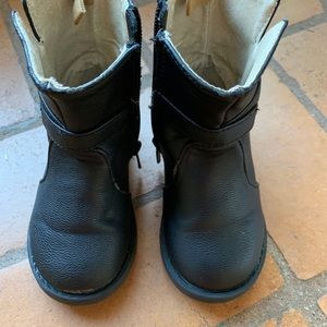 Adorable girls black boots